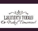 Laundry Today Quotes Wall Decal Vinyl Art Stickers